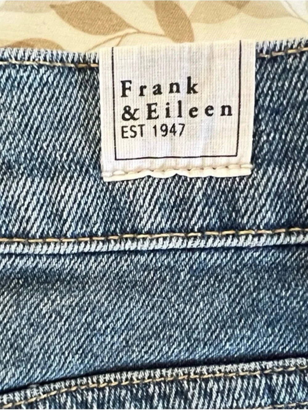 Frank & Eileen Cork Mid-Wash Straight Leg Jeans